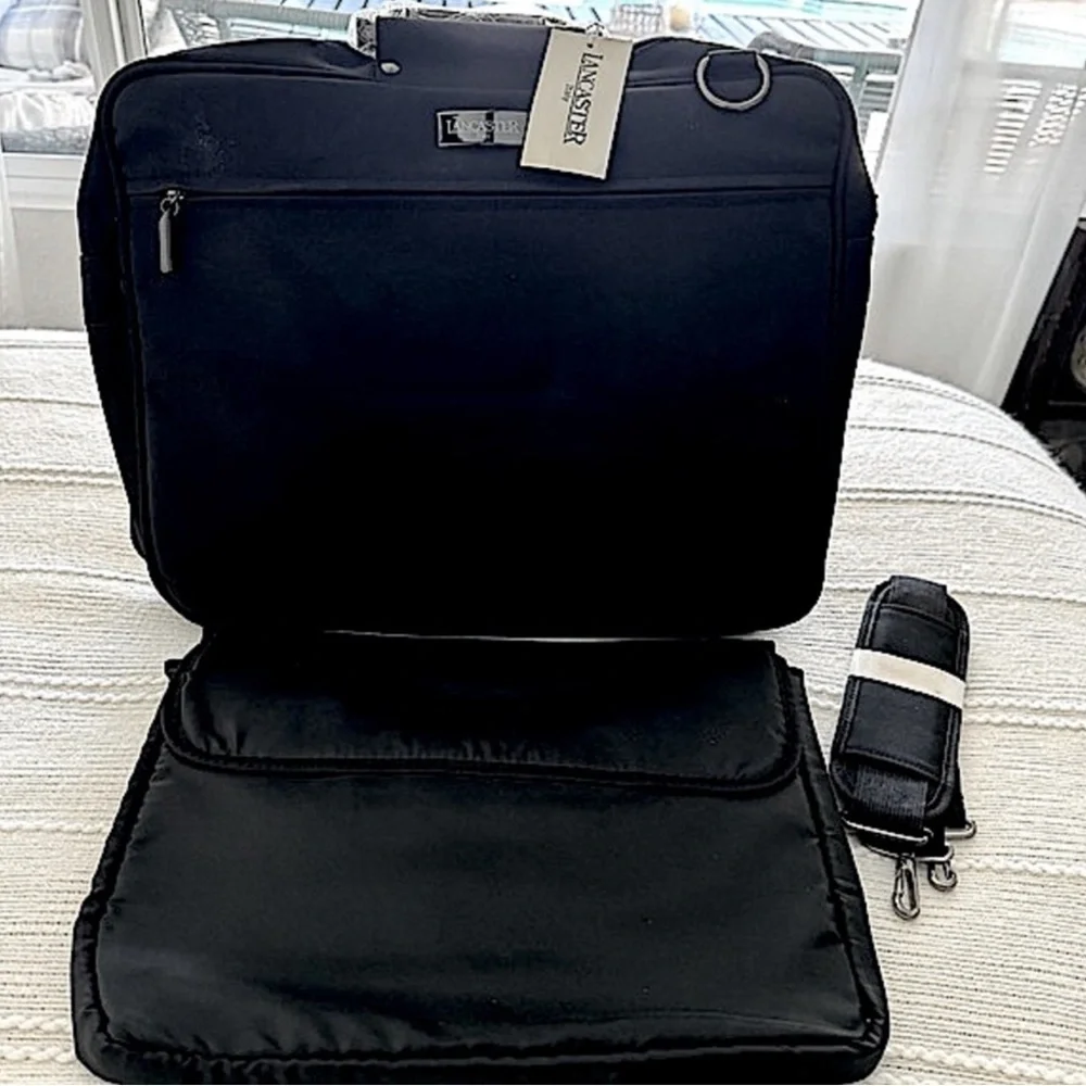 NWT Lancaster Italy Document Laptop Holder Business Large Briefcase Bag